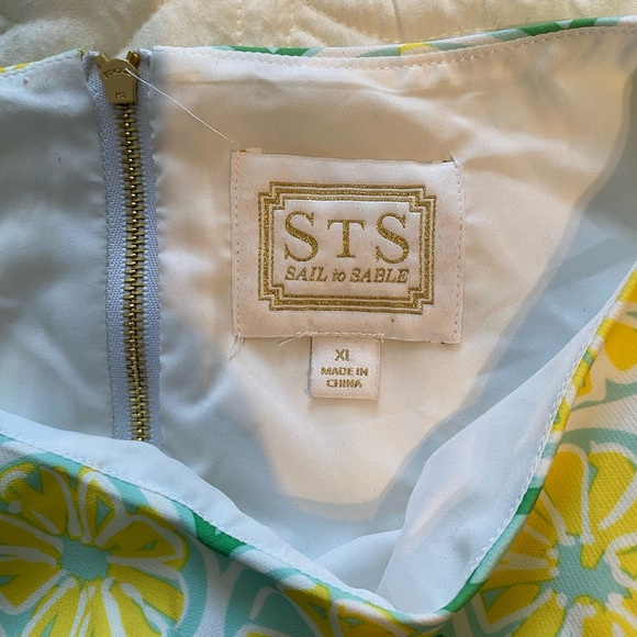 Sail to Sable Lemon Womens Dress Green yellow size XL - Picture 4 of 8